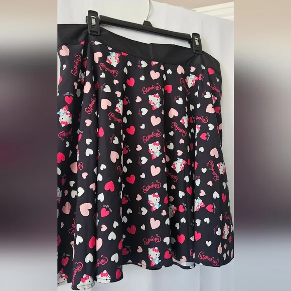 Hello Kitty x Unique Vintage‎ Call Me Love Flair Skirt Size 1x - Picture 2 of 8